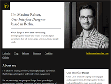 Tablet Screenshot of maximerabot.com
